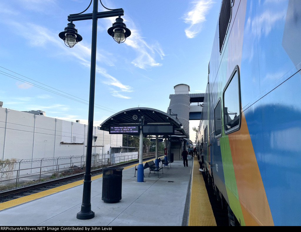 Tri-Rail Train # P664 at Golden Glades Station 